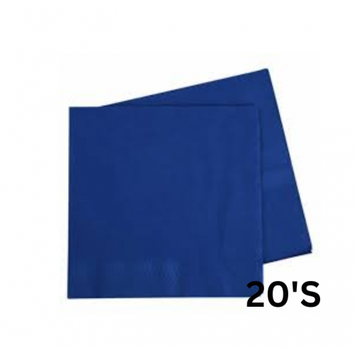 SERVIETTES PLAIN ROYAL BLUE 20'S SERVIETTES PLAIN ROYAL BLUE 20'S